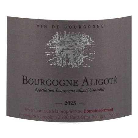 Domaine Pansiot 2023 Bourgogne Aligoté - Vin blanc de Bourgogne