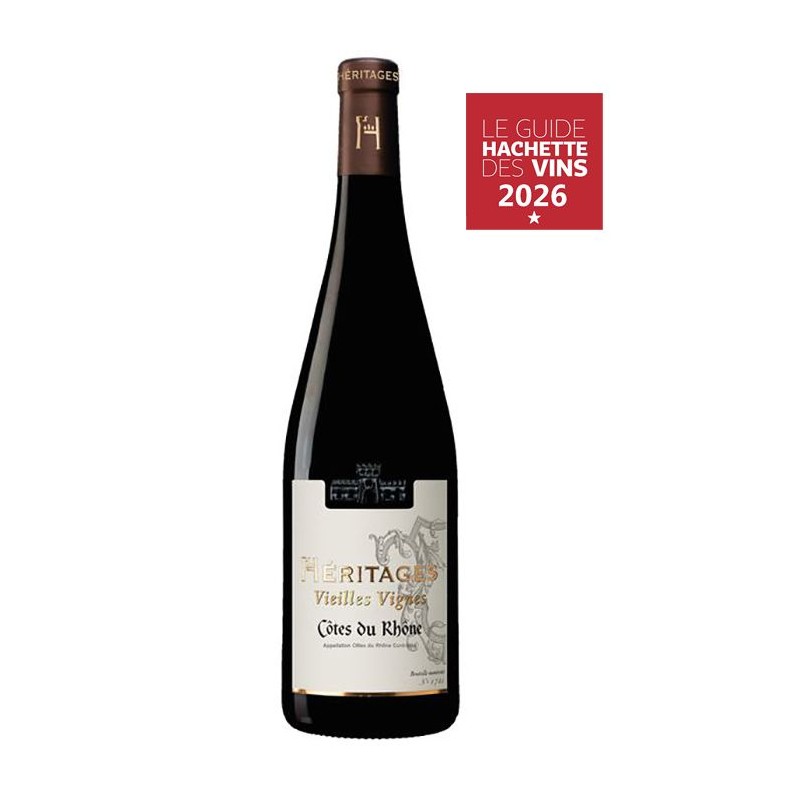 Héritages Vieilles vignes 2025 Côtes du Rhône - Vin rouge de la Val