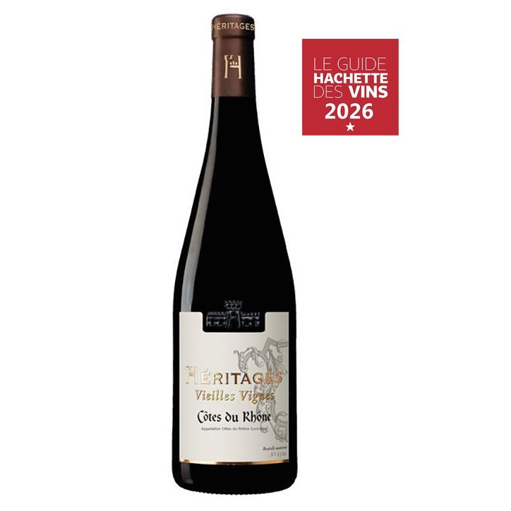 Héritages Vieilles vignes 2025 Côtes du Rhône - Vin rouge de la Vallée du Rhône