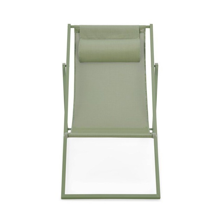 Chilienne PAROS - Structure en acier - L 63 x P 104 x H 97 cm - Vert kaki Chilienne PAROS - Structure en acier - L 63 x P 104 x H 97 cm - Vert kaki