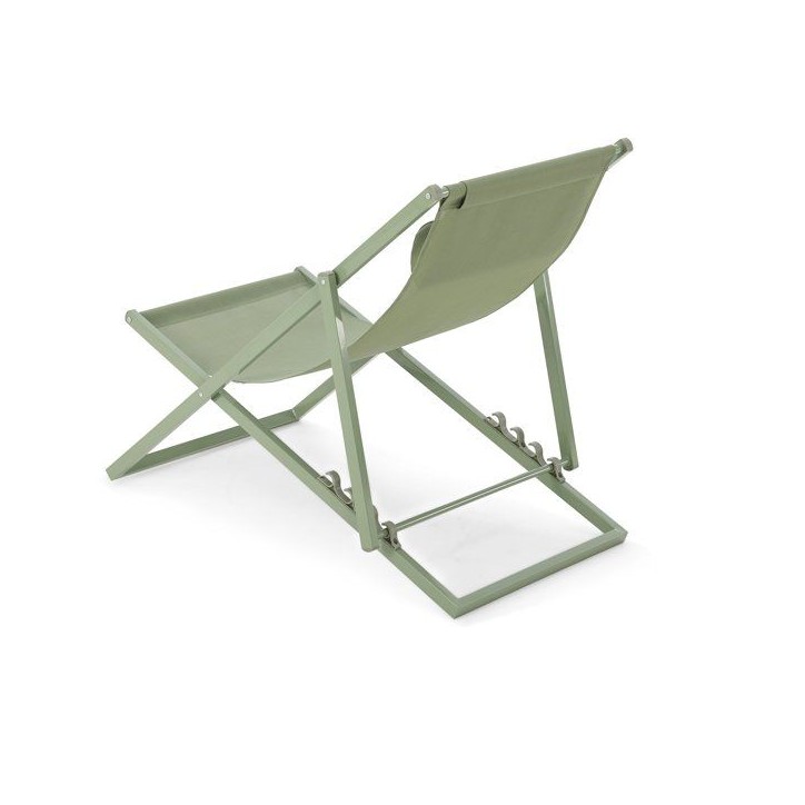 Chilienne PAROS - Structure en acier - L 63 x P 104 x H 97 cm - Vert kaki Chilienne PAROS - Structure en acier - L 63 x P 104 x H 97 cm - Vert kaki