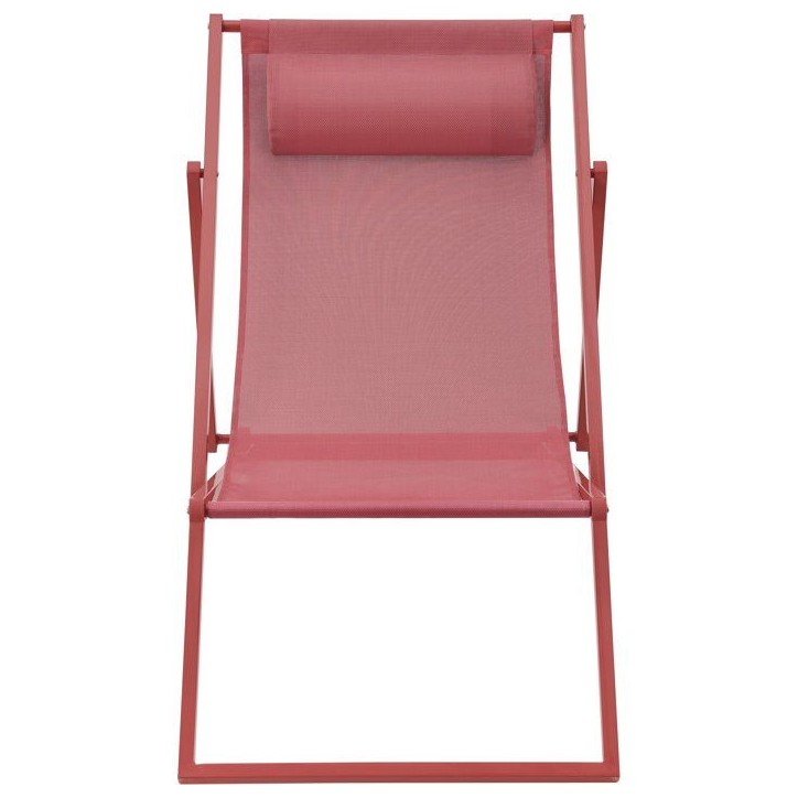 Chilienne PAROS - Structure en acier - L 63 x P 104 x H 85 cm - Terracotta Chilienne PAROS - Structure en acier - L 63 x P 104 x H 85 cm - Terracotta