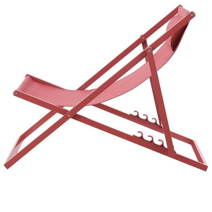 Chilienne PAROS - Structure en acier - L 63 x P 104 x H 85 cm - Terracotta Chilienne PAROS - Structure en acier - L 63 x P 104 x H 85 cm - Terracotta