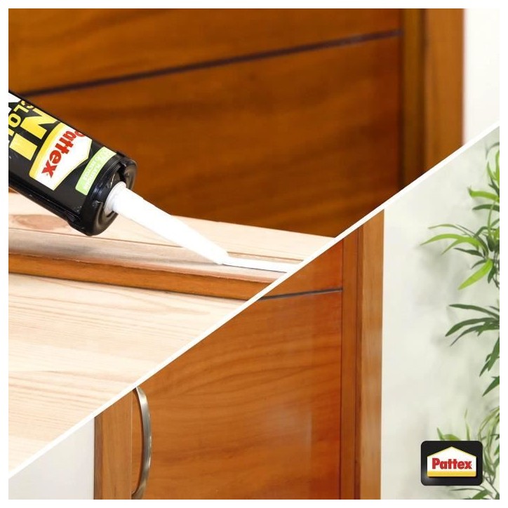Colle de contact Ni Clous Ni Vis cartouche 380 g - PATTEX - 1952385 Colle de contact Ni Clous Ni Vis cartouche 380 g - PATTEX - 1952385