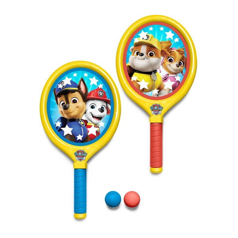 Set de raquettes et balles souples - PAT'PATROUILLE - Des 3 ans