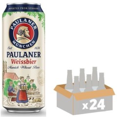 Biere Paulaner Weissbier Munich Wheat Beer - Canettes 24 x 50 cl - 5,5