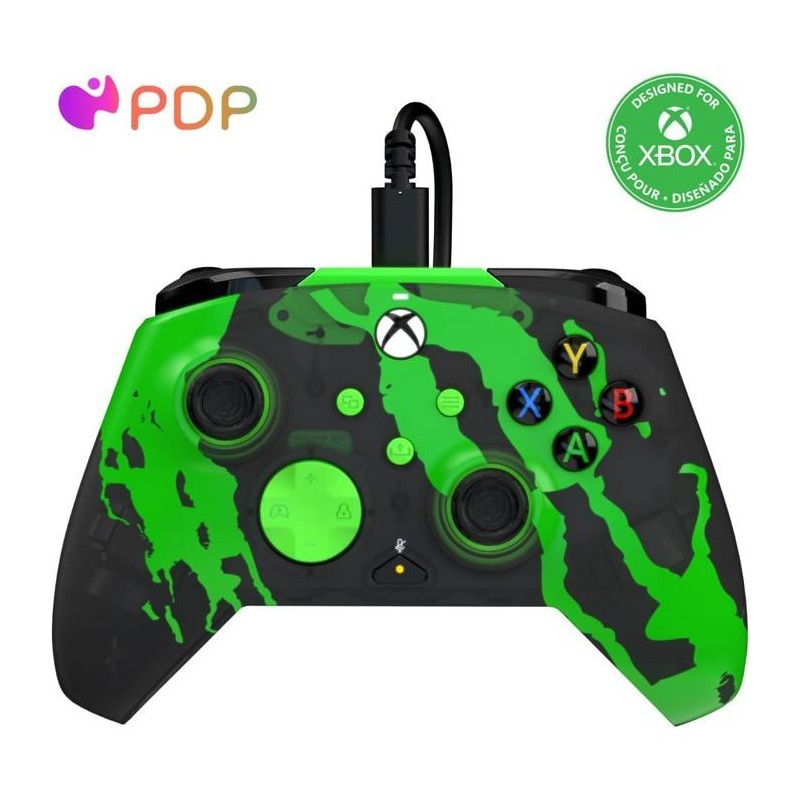 Manette de jeu - Xbox - Rematch Glow Advanced - Filaire - Jolt Green -