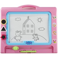 Ardoise magique magnétique - BANDAI - Peppa Pig - Tableau effaçable pour dessiner et recommencer a l'infini - Avec stylo
