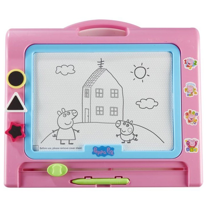 Ardoise magique magnétique - BANDAI - Peppa Pig - Tableau effaçable pour dessiner et recommencer a l'infini - Avec stylo Ardoise magique magnétique - BANDAI - Peppa Pig - Tableau effaçable pour dessiner et recommencer a l'infini - Avec stylo