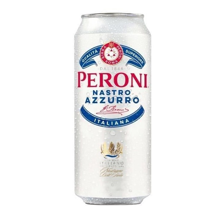 Biere Peroni Nastro Azzurro - Canettes 24 x 50 cl - 5°