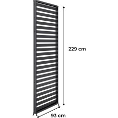 Persienne aluminium pour pergola - GAYA - Compatible PERGOLAGAYA - Gri