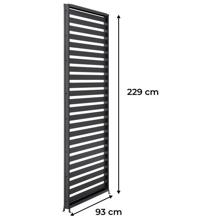Persienne aluminium pour pergola - GAYA - Compatible PERGOLAGAYA - Gris - 229 x 93 cm Persienne aluminium pour pergola - GAYA - Compatible PERGOLAGAYA - Gris - 229 x 93 cm