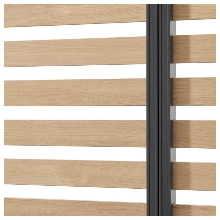 Persienne aluminium pour pergola - GAYA - Compatible PERGOLAGAYA - Gris et naturel - 229 x 93 cm Persienne aluminium pour pergola - GAYA - Compatible PERGOLAGAYA - Gris et naturel - 229 x 93 cm