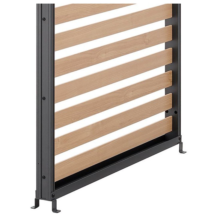 Persienne aluminium pour pergola - GAYA - Compatible PERGOLAGAYA - Gris et naturel - 229 x 93 cm Persienne aluminium pour pergola - GAYA - Compatible PERGOLAGAYA - Gris et naturel - 229 x 93 cm