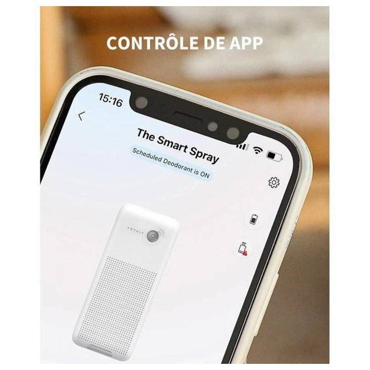 Boîtier spray désodorisant - PETKIT - PURA AIR Smart - Pour PURAMAX 2 Standard et Premium