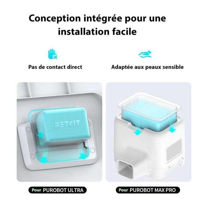 Lot de 3 désodorisants - PETKIT - N60 - Pour litiere automatique Lot de 3 désodorisants - PETKIT - N60 - Pour litiere automatique