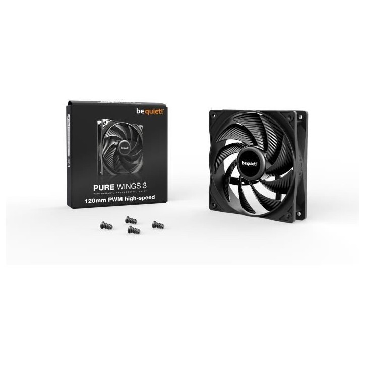 Ventilateur Boîtier - BE QUIET! - Pure Wings 3 - 120 mm - PWM high-speed - 2100 tr/min Ventilateur Boîtier - BE QUIET! - Pure Wings 3 - 120 mm - PWM high-speed - 2100 tr/min