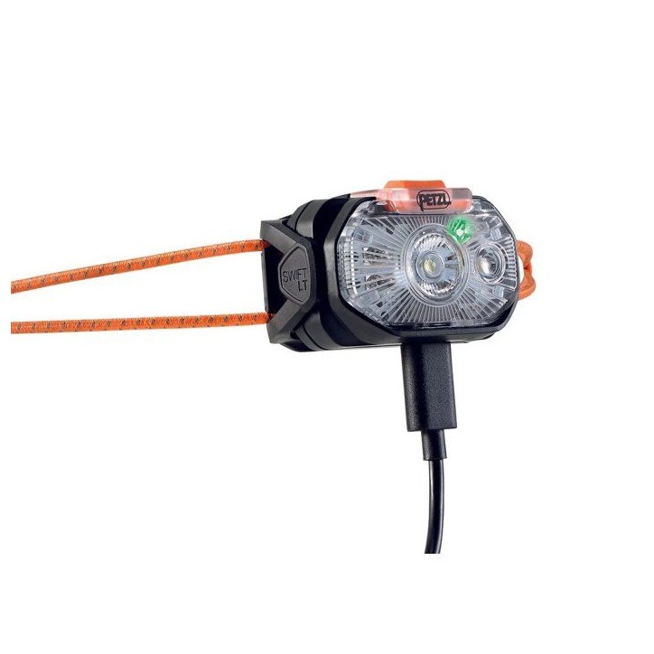 Lampe frontale - PETZL - SWIFT LT - 380 Lumens - Portée 70 m - Autonomie max 50 h - Batterie rechargeable Lampe frontale - PETZL - SWIFT LT - 380 Lumens - Portée 70 m - Autonomie max 50 h - Batterie rechargeable