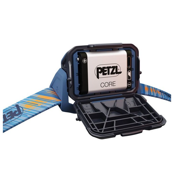 Lampe frontale - PETZL - ARIA 1R RGB - 475 Lumens - Portée 100 m - Autonomie max 110 h - Batterie ACCU CORE incluse Lampe frontale - PETZL - ARIA 1R RGB - 475 Lumens - Portée 100 m - Autonomie max 110 h - Batterie ACCU CORE incluse