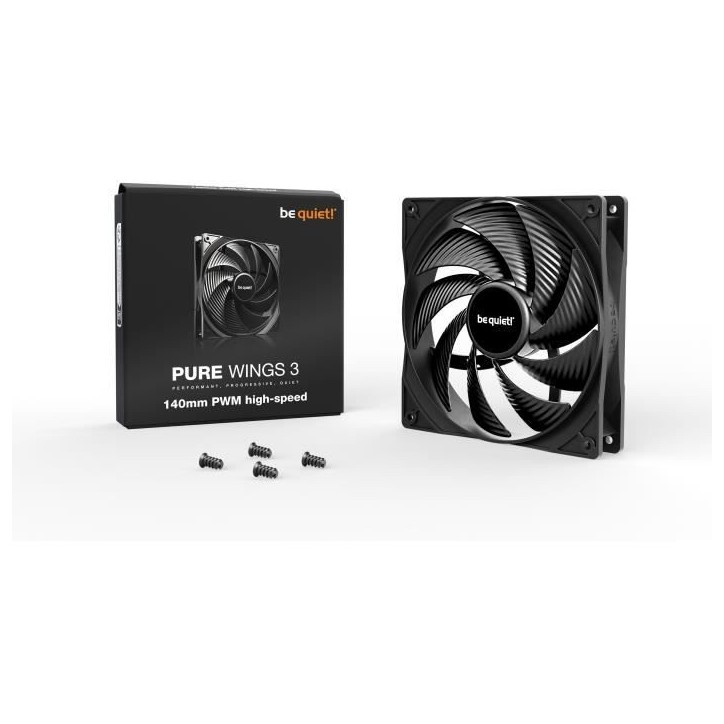 BE QUIET! - Pure Wings 3 - Ventilateur Boîtier - BL109 - 140 mm - PWM high - Speed