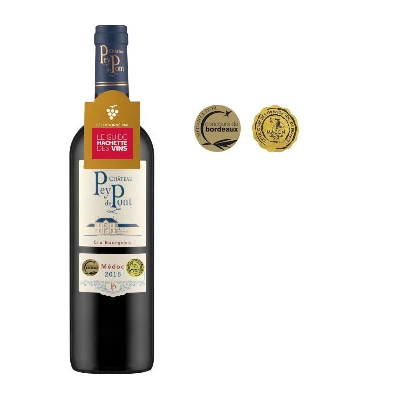 Château Pey de Pont 2016 Médoc Cru Bourgeois - Vin rouge de Bordeaux