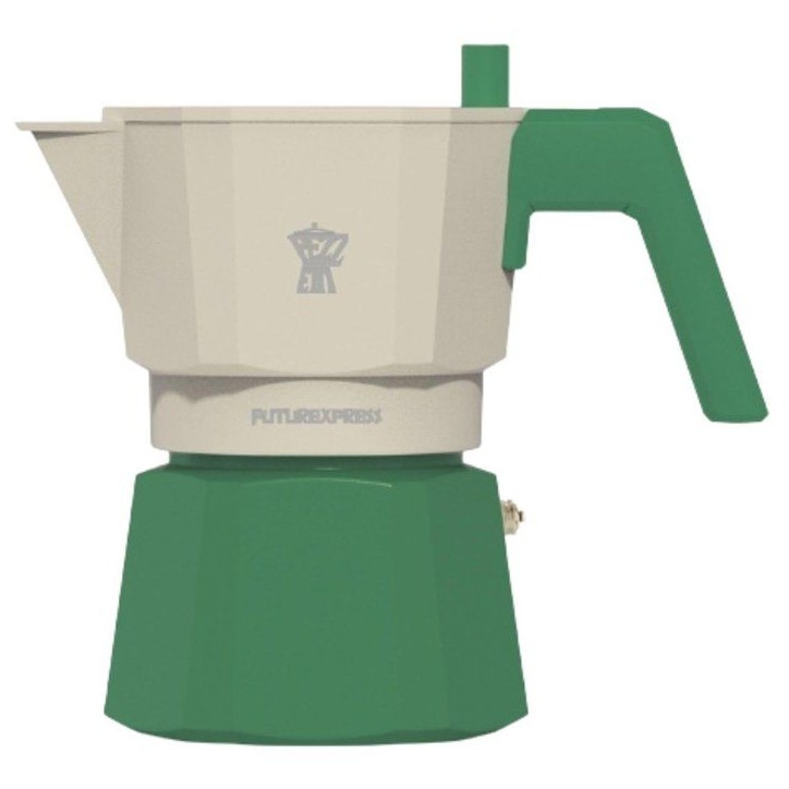 Cafetiere italienne - PEZZETTI - FUTUREXPRESS - Aluminium - 6 tasses - Vert Cafetiere italienne - PEZZETTI - FUTUREXPRESS - Aluminium - 6 tasses - Vert