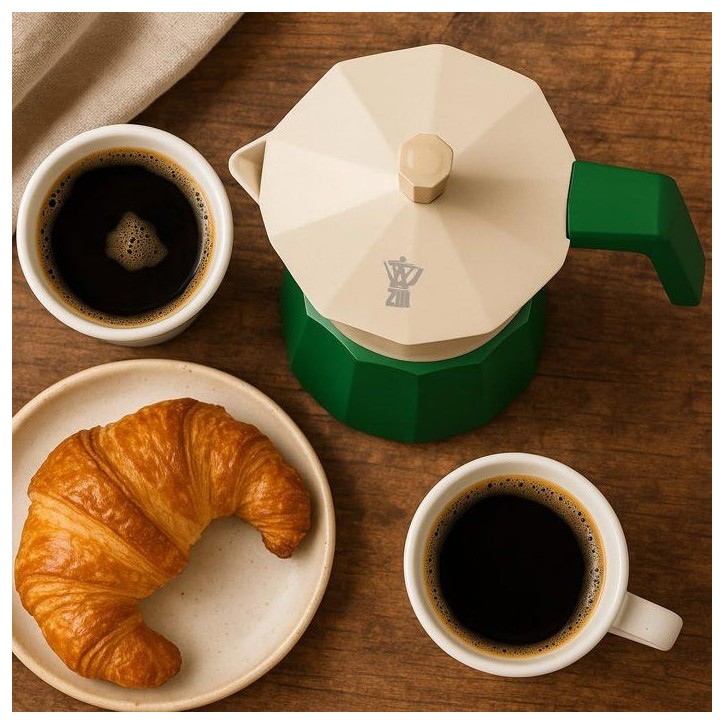 Cafetiere italienne - PEZZETTI - FUTUREXPRESS - Aluminium - 6 tasses - Vert Cafetiere italienne - PEZZETTI - FUTUREXPRESS - Aluminium - 6 tasses - Vert
