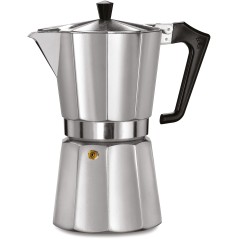 Cafetiere italienne - PEZZETTI - ITALEXPRESS - Aluminium - 9 tasses - Inox