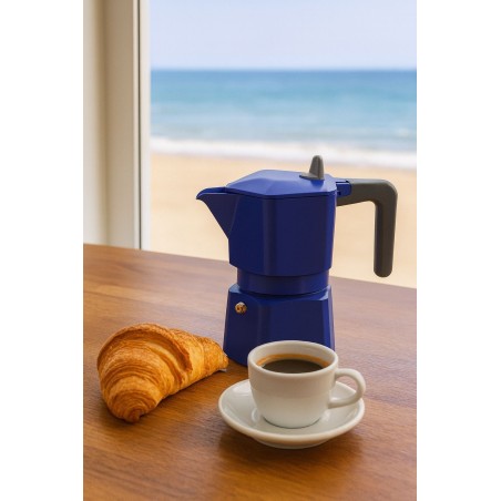 Cafetiere italienne - PEZZETTI - PENTAEXPRESS - Aluminium - 3 tasses -