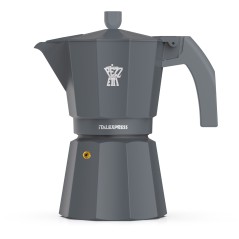 Cafetiere italienne - PEZZETTI - ITALEXPRESS - Aluminium - 3 tasses - Bleu
