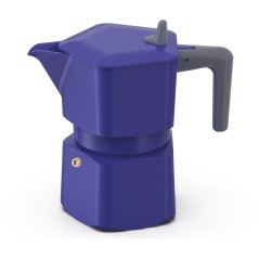 Cafetiere italienne - PEZZETTI - PENTAEXPRESS - Aluminium - 6 tasses - Bleu