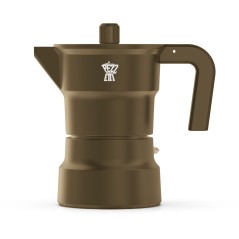 Cafetiere italienne - PEZZETTI - SOLIDEXPRESS - Aluminium - 6 tasses - Kaki