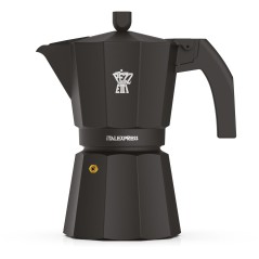 Cafetiere italienne - PEZZETTI - ITALEXPRESS - Aluminium - 6 tasses - Noir