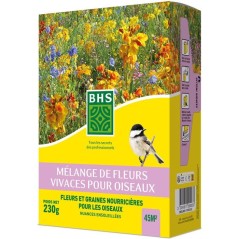 Mélange de fleurs vivaces pour oiseaux - BHS - 230 g - 18 variétés
