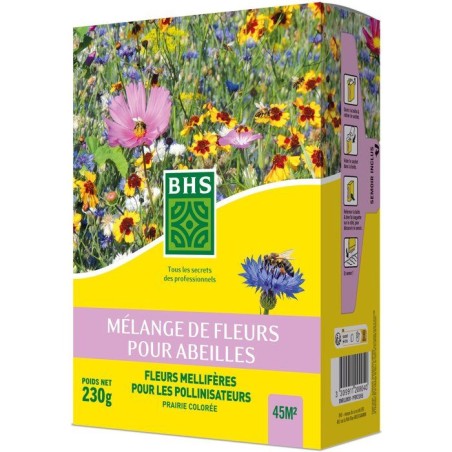Mélange de fleurs pour abeilles - BHS - 230 g - 26 variétés de fleu