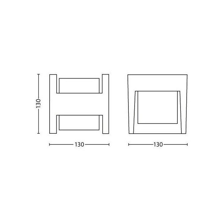 Applique murale - PHILIPS - Arbour - Éclairage extérieur - Lumiere blanche chaude - Étroit - IP44 Applique murale - PHILIPS - Arbour - Éclairage extérieur - Lumiere blanche chaude - Étroit - IP44