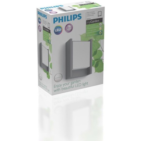 Applique murale - PHILIPS - Arbour - Éclairage extérieur - Lumiere blanche chaude - Large - IP44