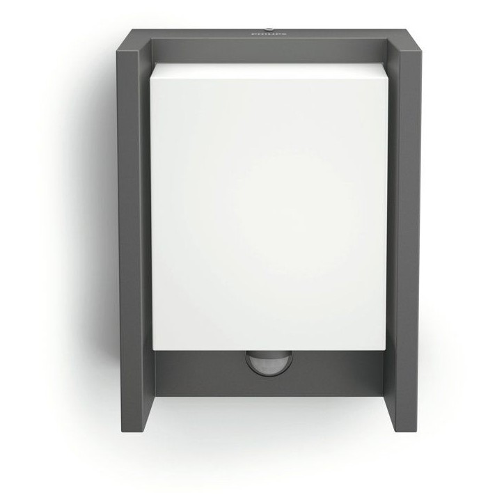 Applique murale - PHILIPS - Arbour - Lumiere blanche chaude - Avec capteur - Large - IP44 Applique murale - PHILIPS - Arbour - Lumiere blanche chaude - Avec capteur - Large - IP44