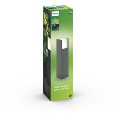 Lampe sur pied - PHILIPS - Arbour - 4000K - Anthracite - 1x6 W - IP44