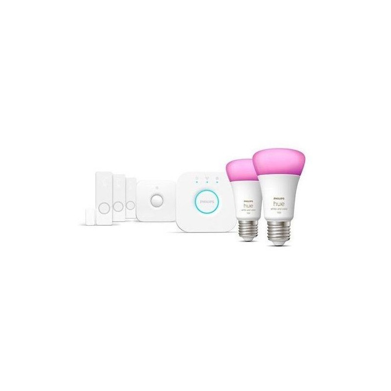 Kit de démarrage - Philips Hue - Secure - WCA détecteurs - Ampoules
