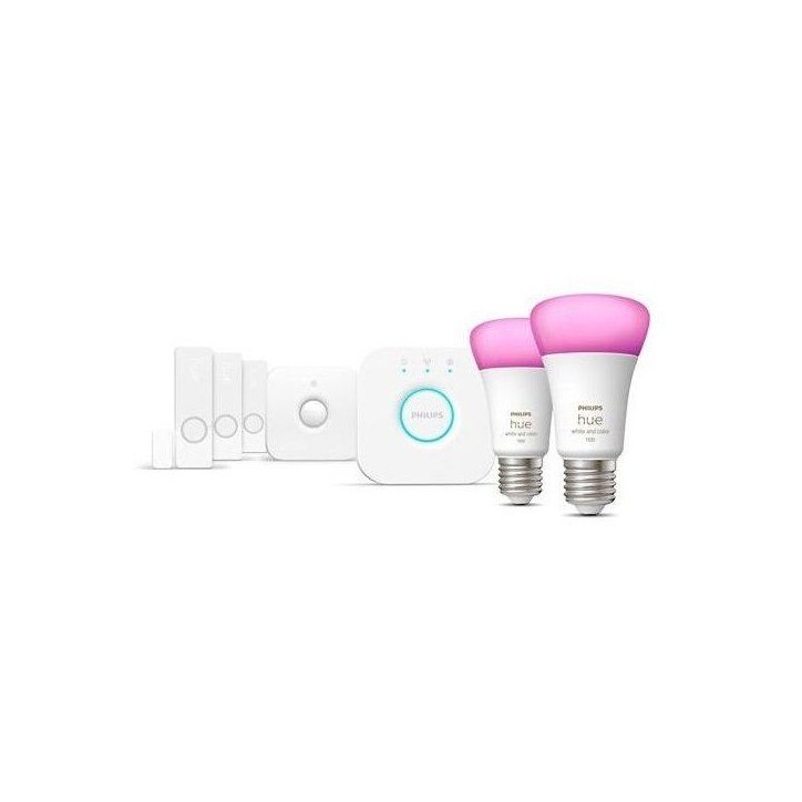 Kit de démarrage - Philips Hue - Secure - WCA détecteurs - Ampoules E27 Kit de démarrage - Philips Hue - Secure - WCA détecteurs - Ampoules E27