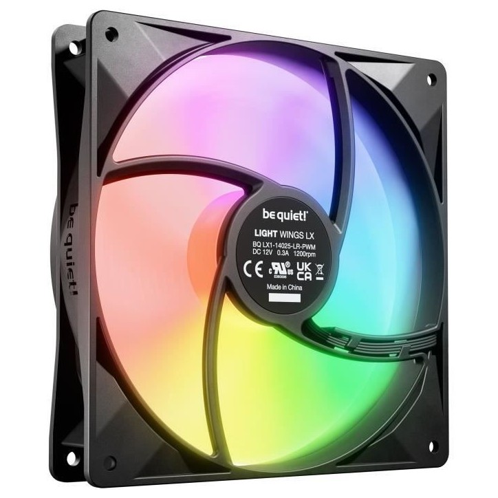 BE QUIET! - Light Wings LX - Ventilateur Boîtier - BL126 - 140 mm - PWM