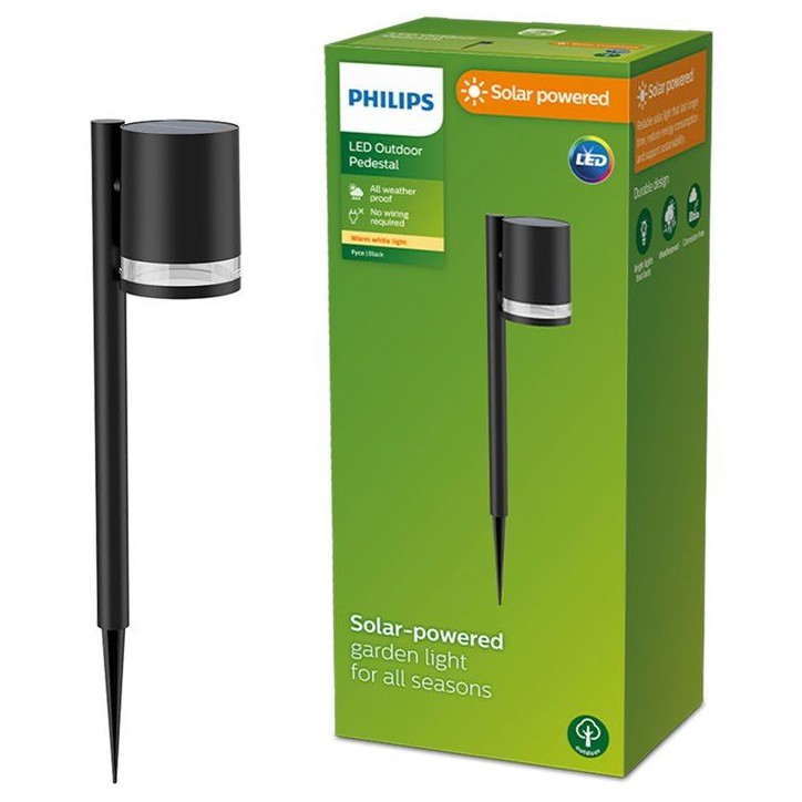 Borne lumineuse sur poteau - PHILIPS - Fyce - Noir Borne lumineuse sur poteau - PHILIPS - Fyce - Noir