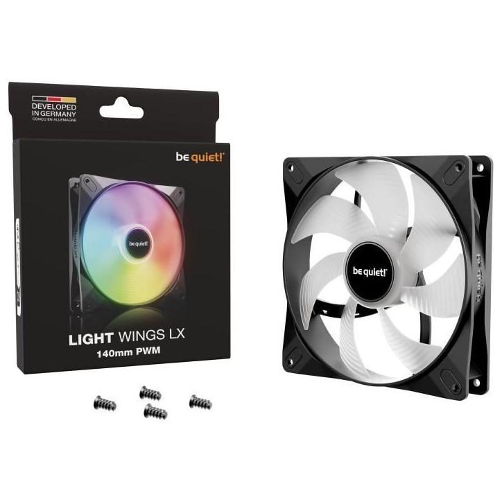BE QUIET! - Light Wings LX - Ventilateur Boîtier - BL126 - 140 mm - PWM