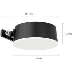 Applique murale - PHILIPS - Vynce - Rond solaire - Noir