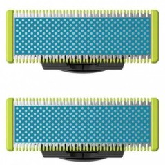 Lames de Rechange - PHILIPS - QP225/50 OneBlade - Compatibles Tous Manches, Anti-Friction, 4 Mois d'Utilisation, Étanches