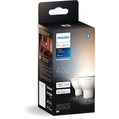 Pack de 2 ampoules LED - PHILIPS HUE - Spot GU10 - Blanc chaud a blanc froid