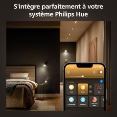 Pack de 2 ampoules LED - PHILIPS HUE - Spot GU10 - Blanc chaud a blanc
