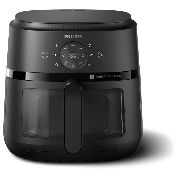 Friteuse sans huile - PHILIPS - NA230/00 - Airfryer Série 2000 6.2L - 13 modes de cuisson - fenetre de cuisson - 1500W - Noir Friteuse sans huile - PHILIPS - NA230/00 - Airfryer Série 2000 6.2L - 13 modes de cuisson - fenetre de cuisson - 1500W - Noir
