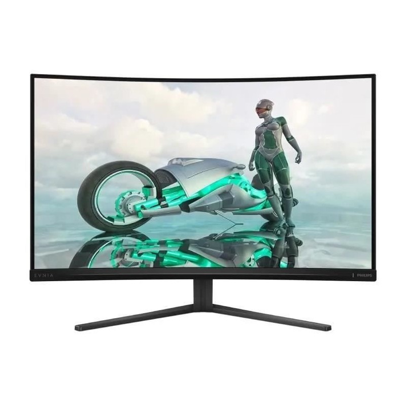 Ecran PC Gamer Incurvé - PHILIPS - 32 - QHD - 180Hz - Dalle Fast VA -